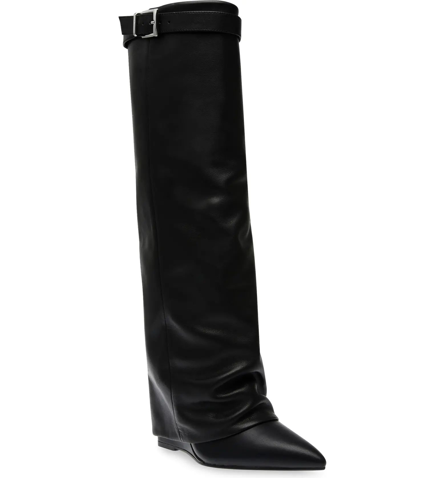 Corenne Foldover Shaft Pointed Toe Knee High Boot (Women) | Nordstrom