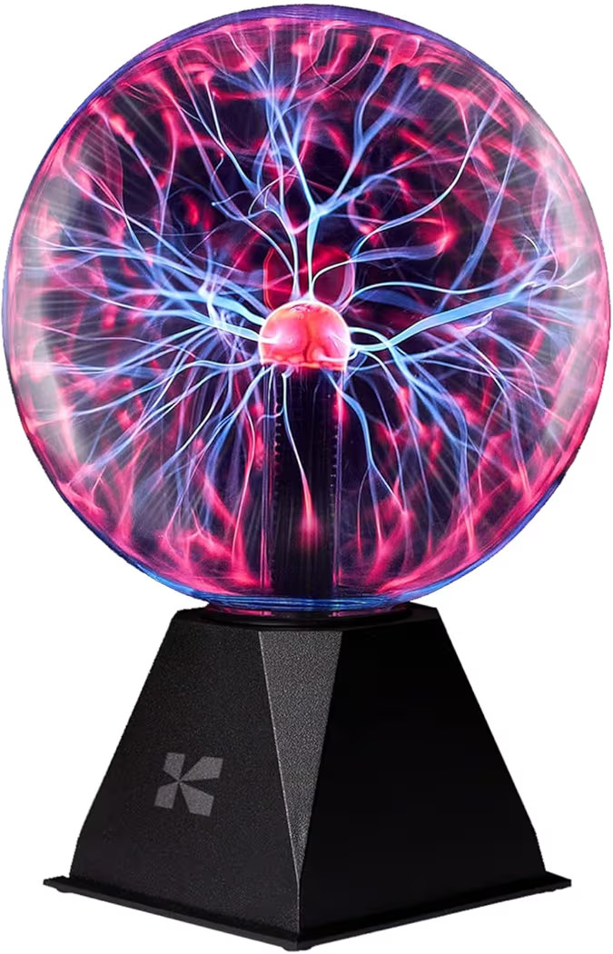 Katzco 8 Inch Plasma Ball - Static Electricity in a Vacuum Pressurized Glass Globe - Nebula Thund... | Amazon (US)