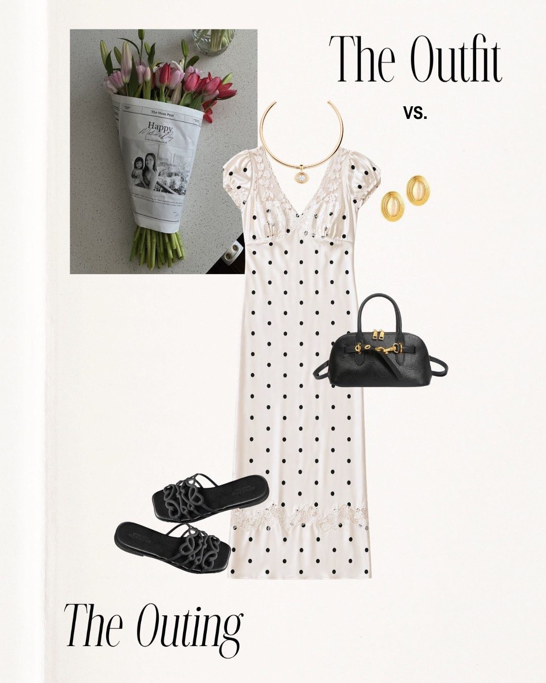 What to wear for Mother’s Day!! 💐 

Amazon finds, spring outfit inspo, summer looks, gold jewelery, black bag, polka dots, free people, revolve, maxi dress