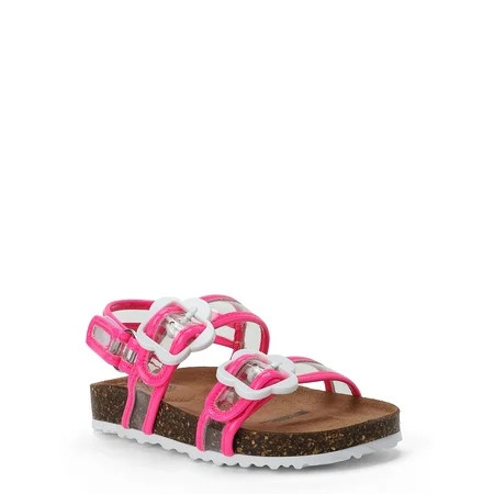 Wonder Nation Flower Footbed Slide Sandal (Toddler Girls) | Walmart (US)