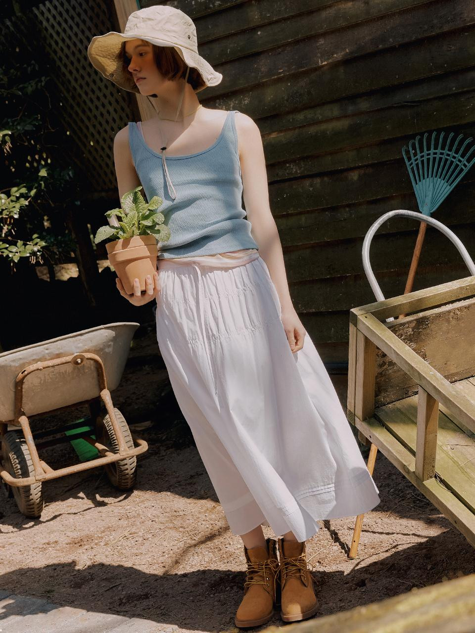 Gather Flared Skirt | W Concept (US)