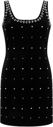 Women's Embellished Stretch Velvet Mini Dress, Macy's Exclusive | Macy's