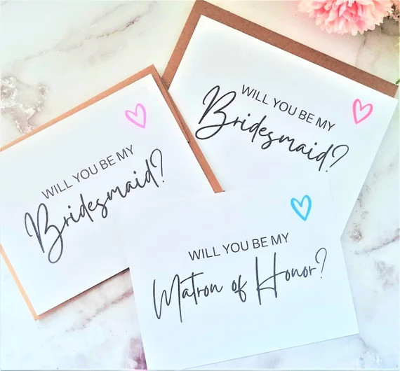 Bridesmaid Proposal Card  Bridal Party Proposal Card  One - Etsy | Etsy (US)