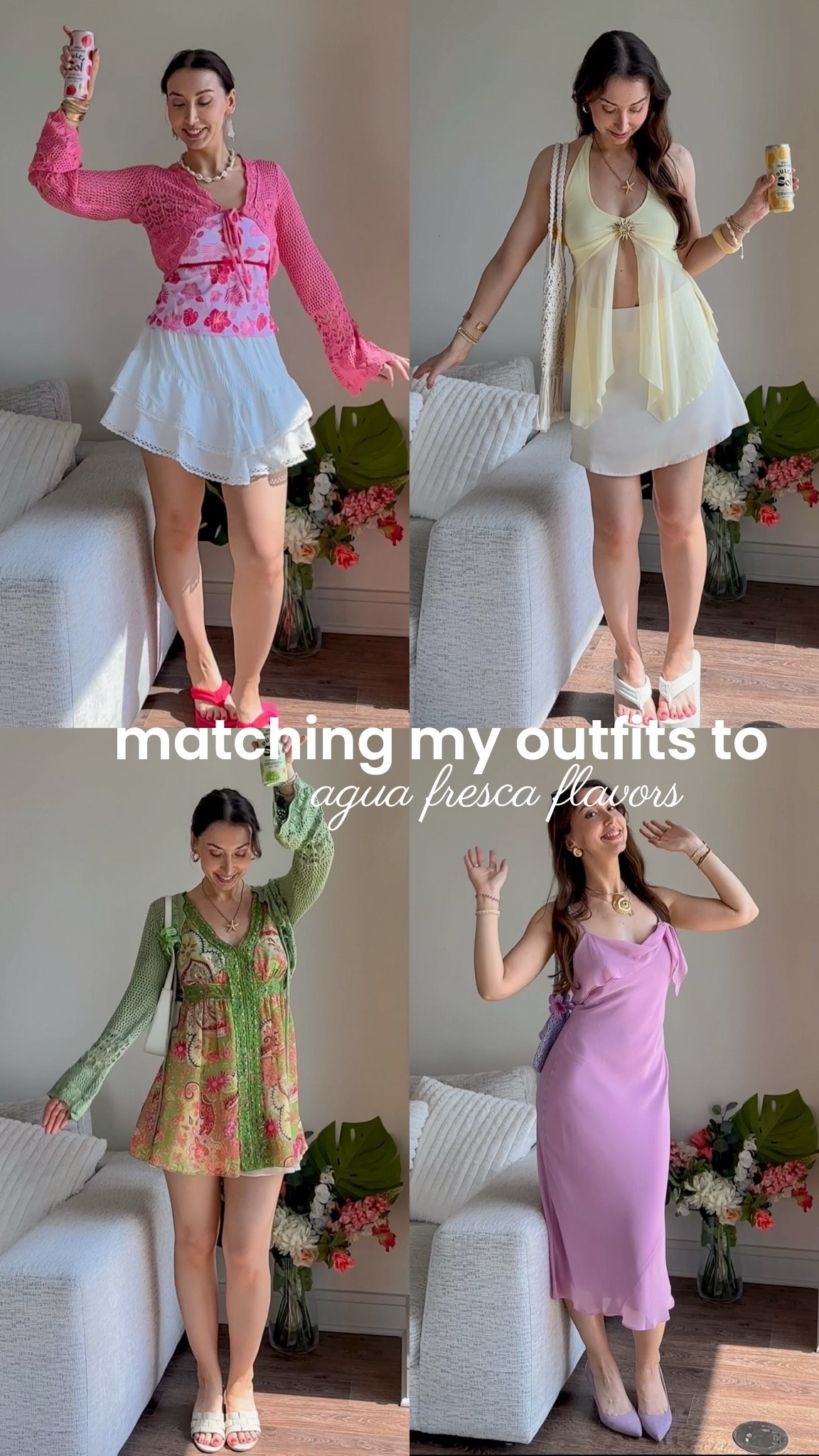 matching my outfit to aguas frescas flavors 🤭🍓🍍🍋‍🟩🥒🌺🍋 which one is your fav?

[summer style, vacation outfits, euro summer, summermaxxing, beach outfit ideas, poolside fits, pool party, colorful outfits, dopamine dressing, hibiscus floral print, vintage y2k fashion, wedding guest style, peppermayo, loveshackfancy, aritzia, platform flip flops, crochet shrug for layering]

#LTKootd #LTKSaleAlert #LTKSwim