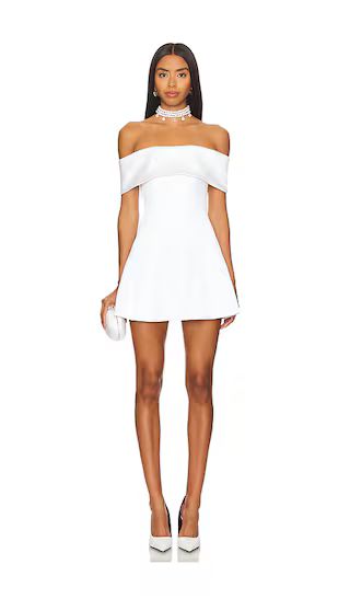 Elise Mini Dress in White | Revolve Clothing (Global)