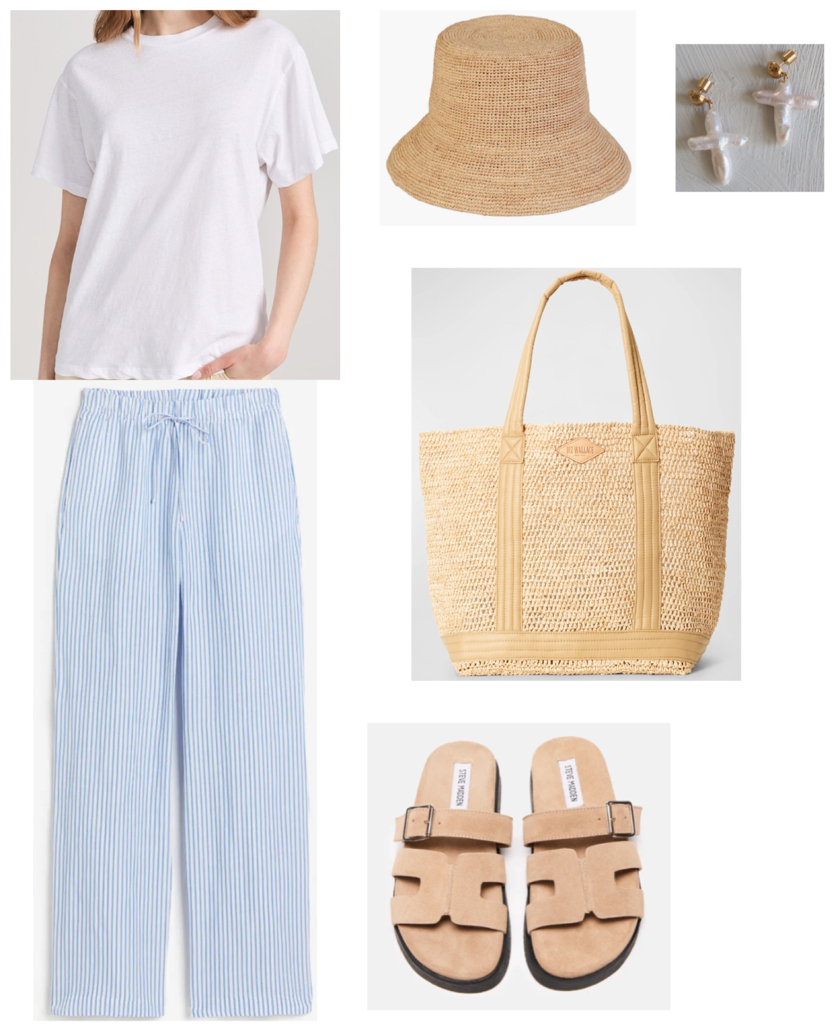 Linens 🤤🌴
#florida #vacationoutfits #linenpants #linen #strawhat #buckethat #hermes #spring #summer #stevemadden 

#LTKswim #LTKtravel