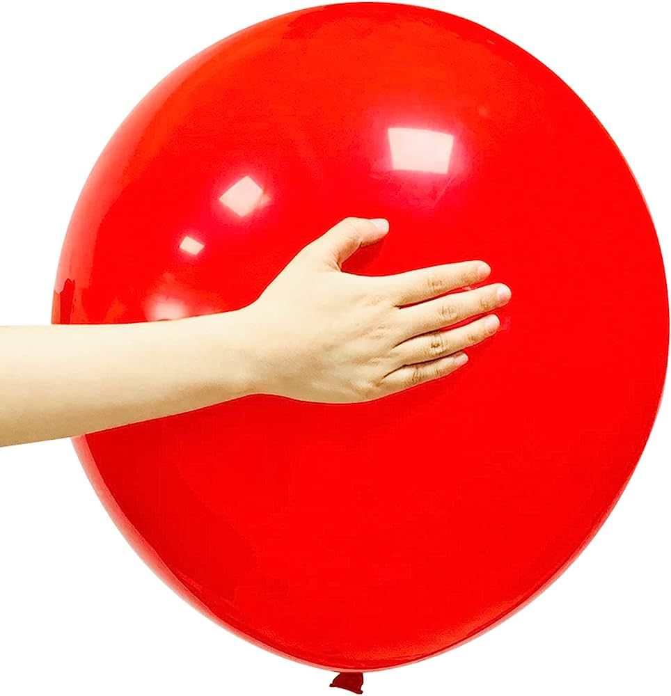 Red Balloons 18 Inch 12 Pack Large Latex Party Balloons Round Helium Balloon for Christmas Weddin... | Amazon (US)