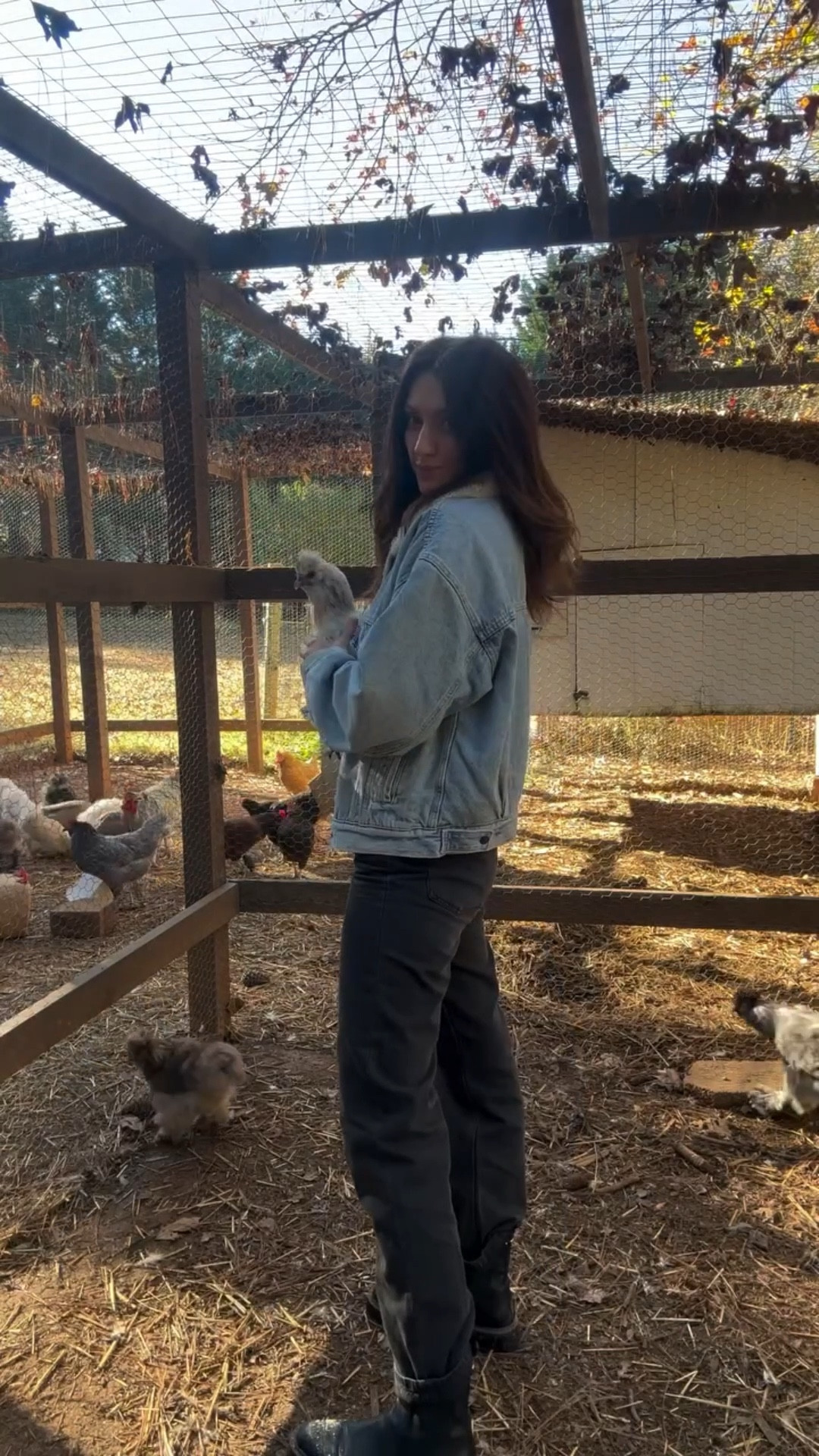 To those that said my outfit is boring 😂 well, here’s my outfit today! I had to feed/water the chickens so I figured, why not take a video of my outfit 😆 

Comment CHICKEN and I’ll send over the links 

Chickens
Realistic outfits 
Realistic style 
Country living