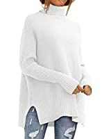 LILLUSORY White Sweaters for Women Fall Tops Fashion Clothes 2022 Trendy Turtleneck Oversized Clo... | Amazon (US)
