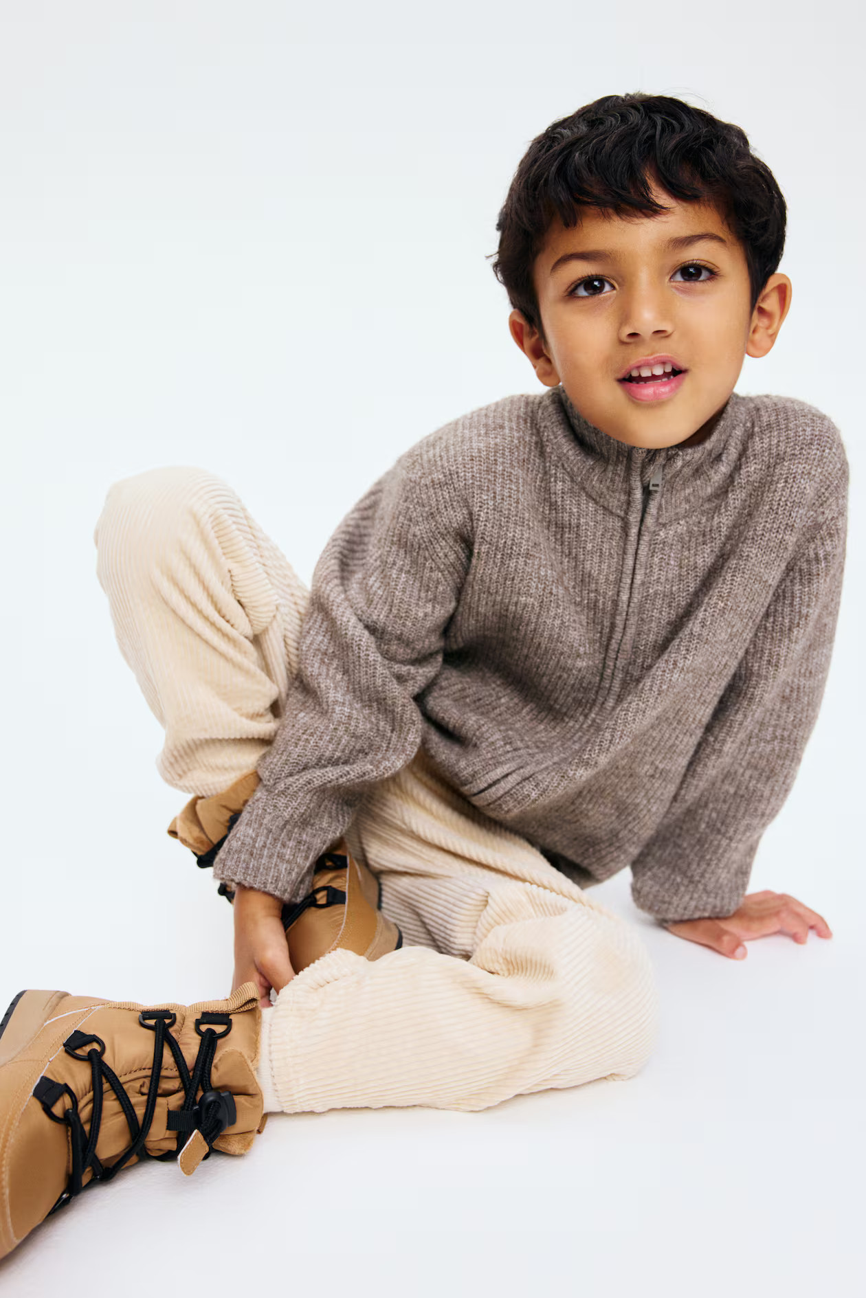 Rib-Knit Cardigan with Zipper | H&M (US + CA)