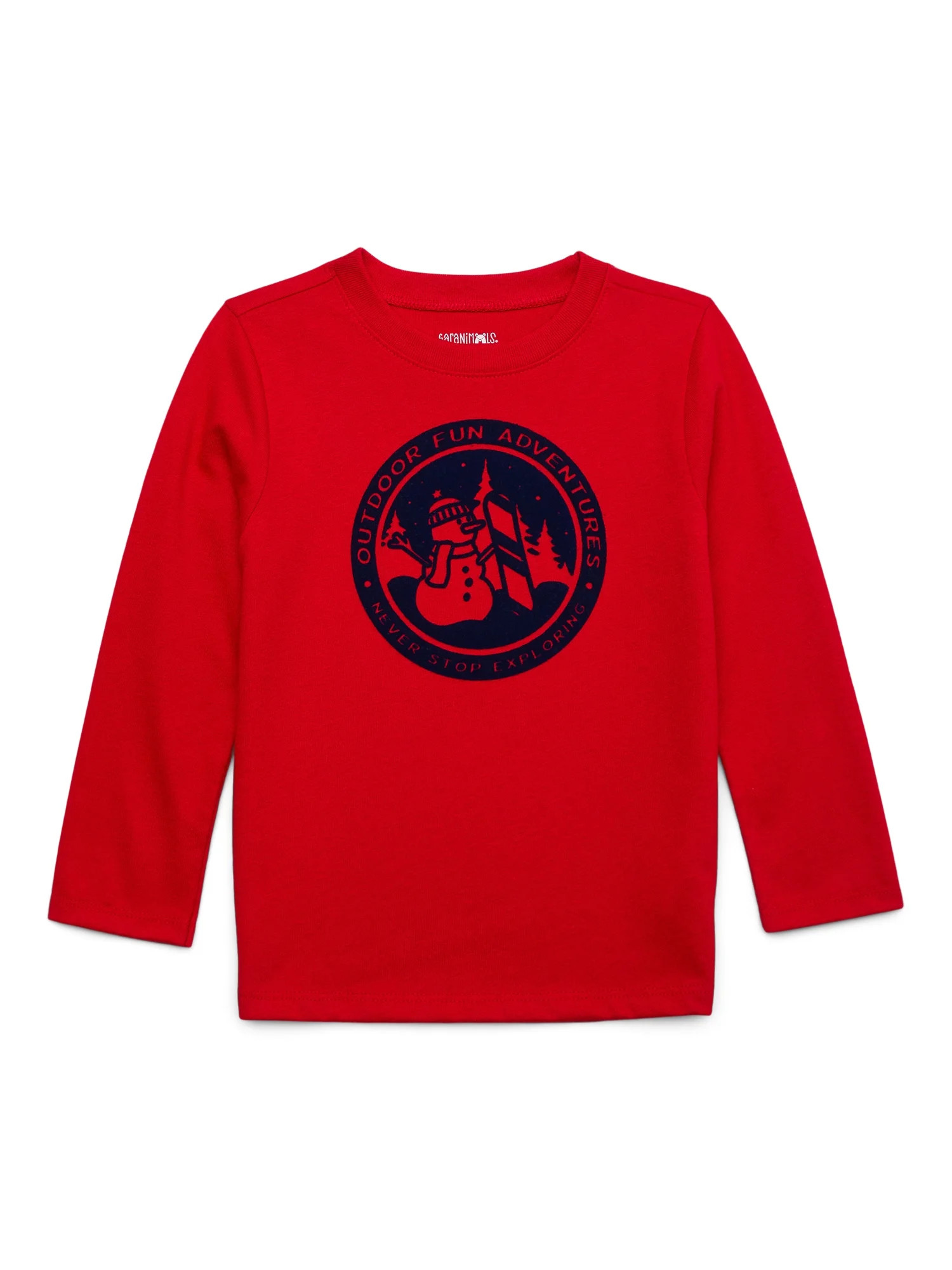 Garanimals Toddler Boy Holiday Graphic Tee with Long Sleeves, Sizes 18M-5T | Walmart (US)