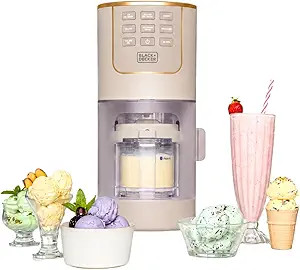 BLACK+DECKER Ice Cream Maker for Families & Kids – Make Protein, Keto & Dairy-Free Ice Cream, G... | Amazon (US)