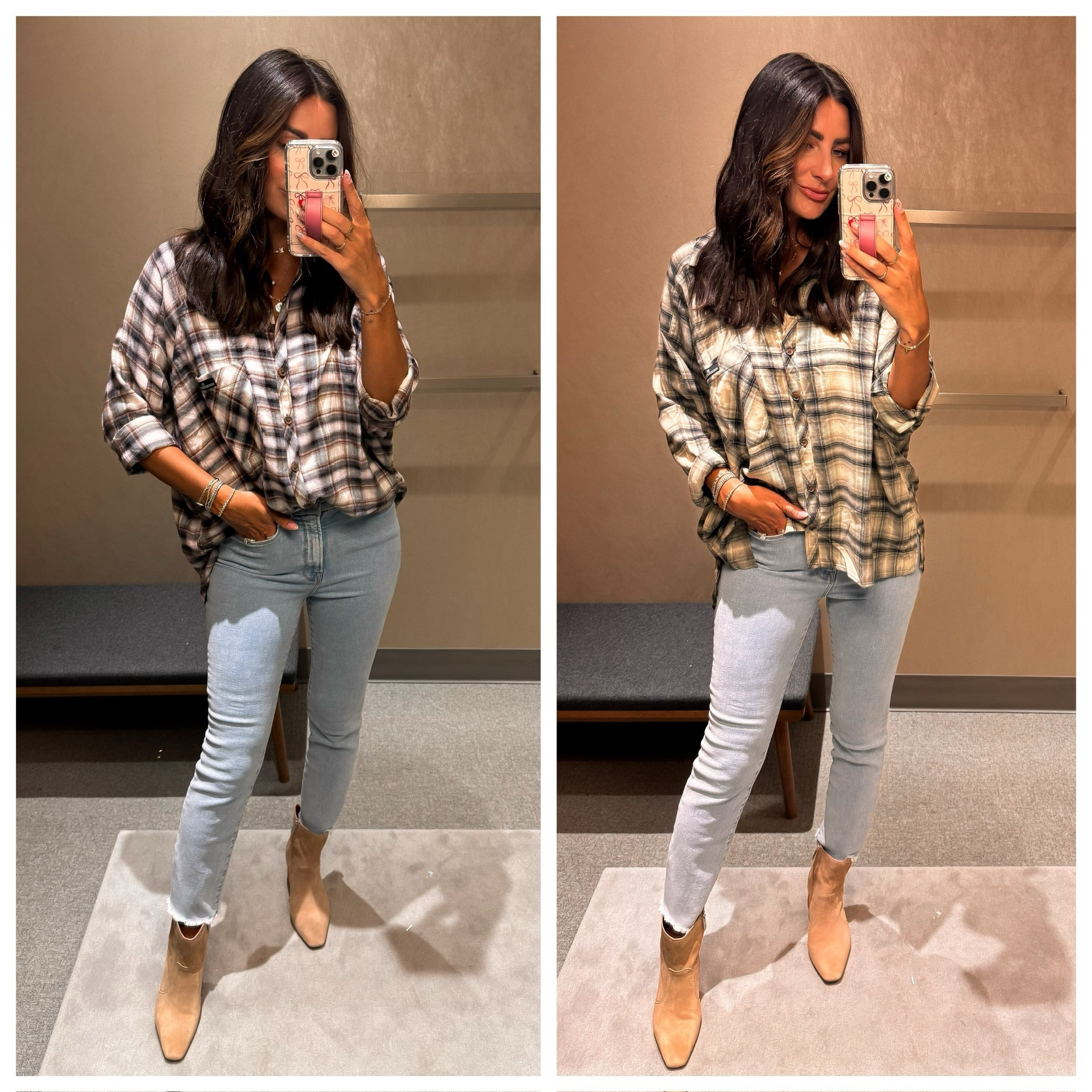 BDG Flannels (medium) | Good American Jeans (6) | Brown Booties (tts) | Nordstrom Anniversary Sale | NSale Style | Fall Outfit

#LTKSummerSales #LTKSaleAlert #LTKxNSale