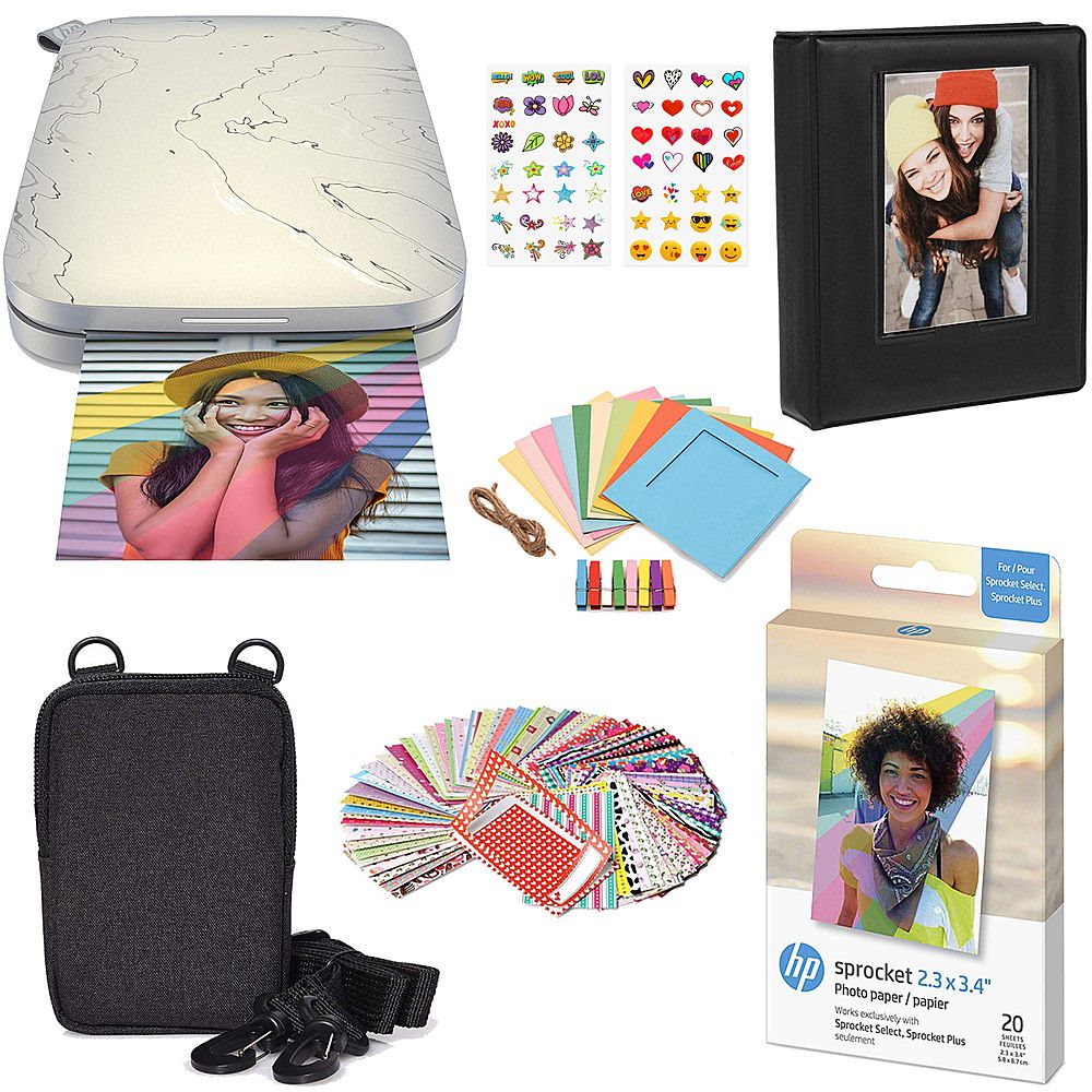 HP Sprocket Select Portable Instant Photo Printer compatible with 2.3"x3.4" Zink Photo Paper Gift... | Best Buy U.S.