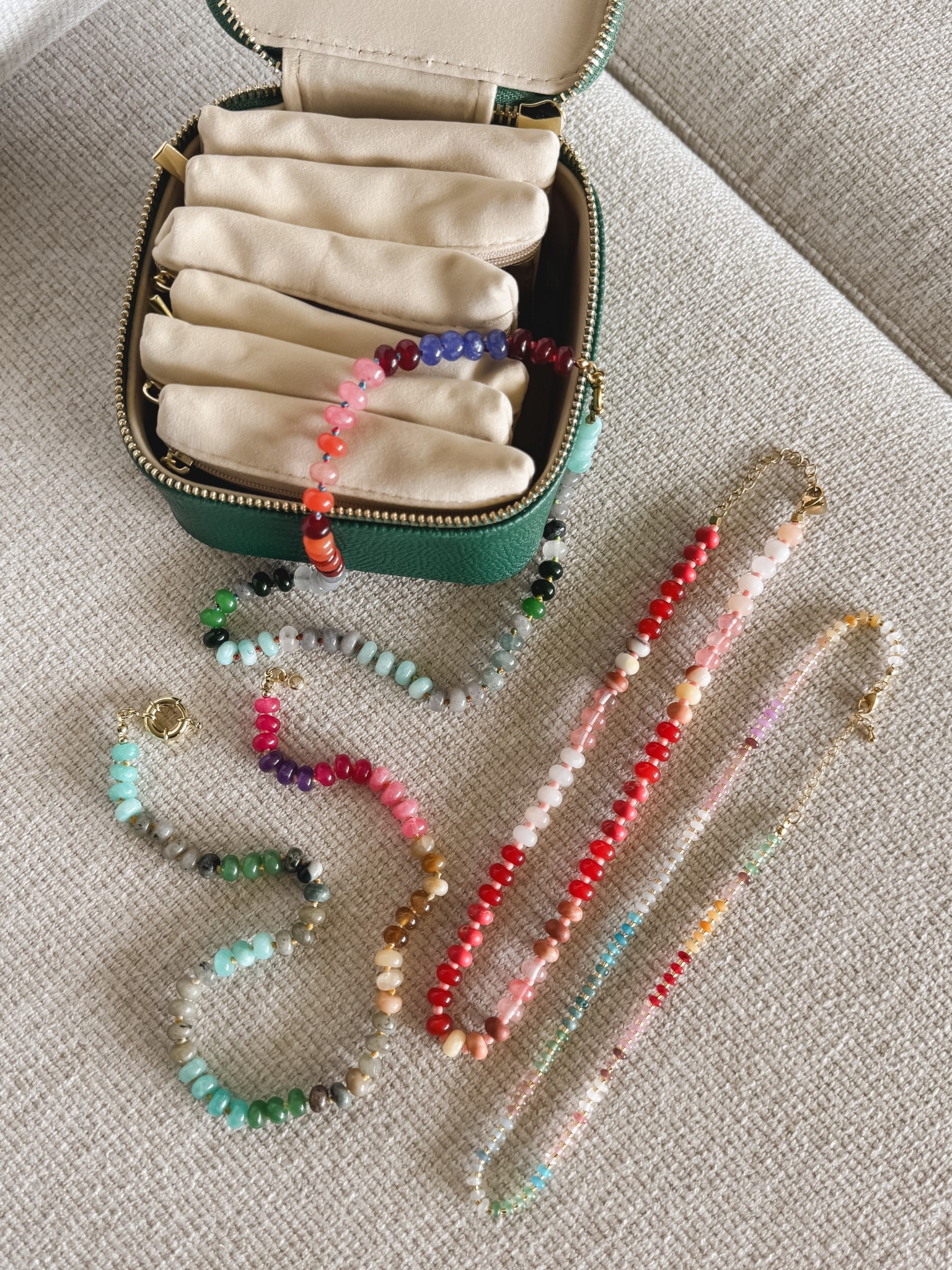 Travel case and colorful candy necklaces. 

#LTKFindsUnder50