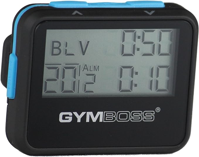 Gymboss Interval Timer and Stopwatch - Black/Blue SOFTCOAT | Amazon (US)