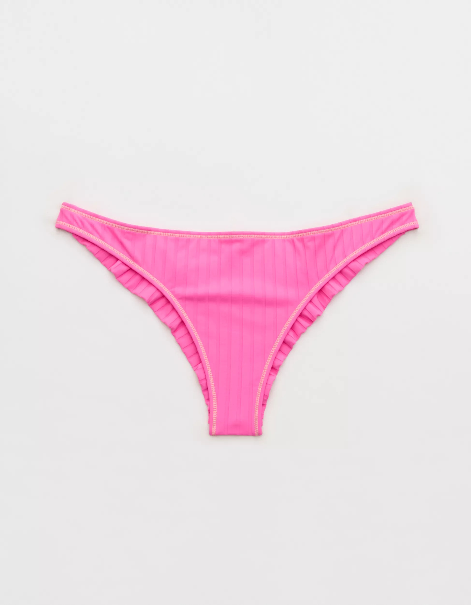 Aerie Ribbed Happy Cheeks Bikini Bottom | Aerie