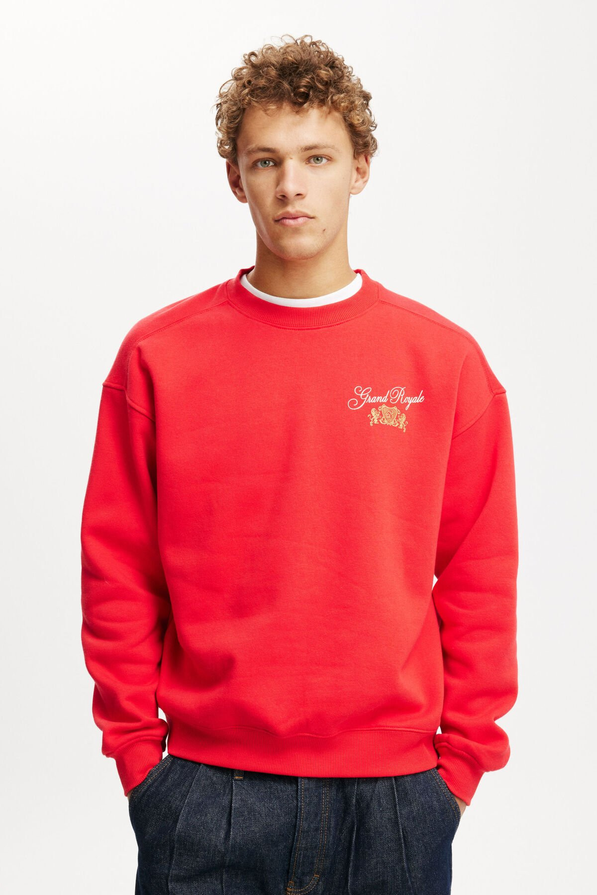 Box Fit Graphic Crew Sweater | Cotton On (US)