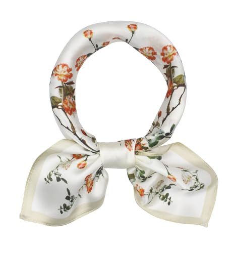 ANDANTINO 100% Real Mulberry Silk Scarf -21'' x 21''- Lightweight Neckerchief –Women Men Small ... | Amazon (US)