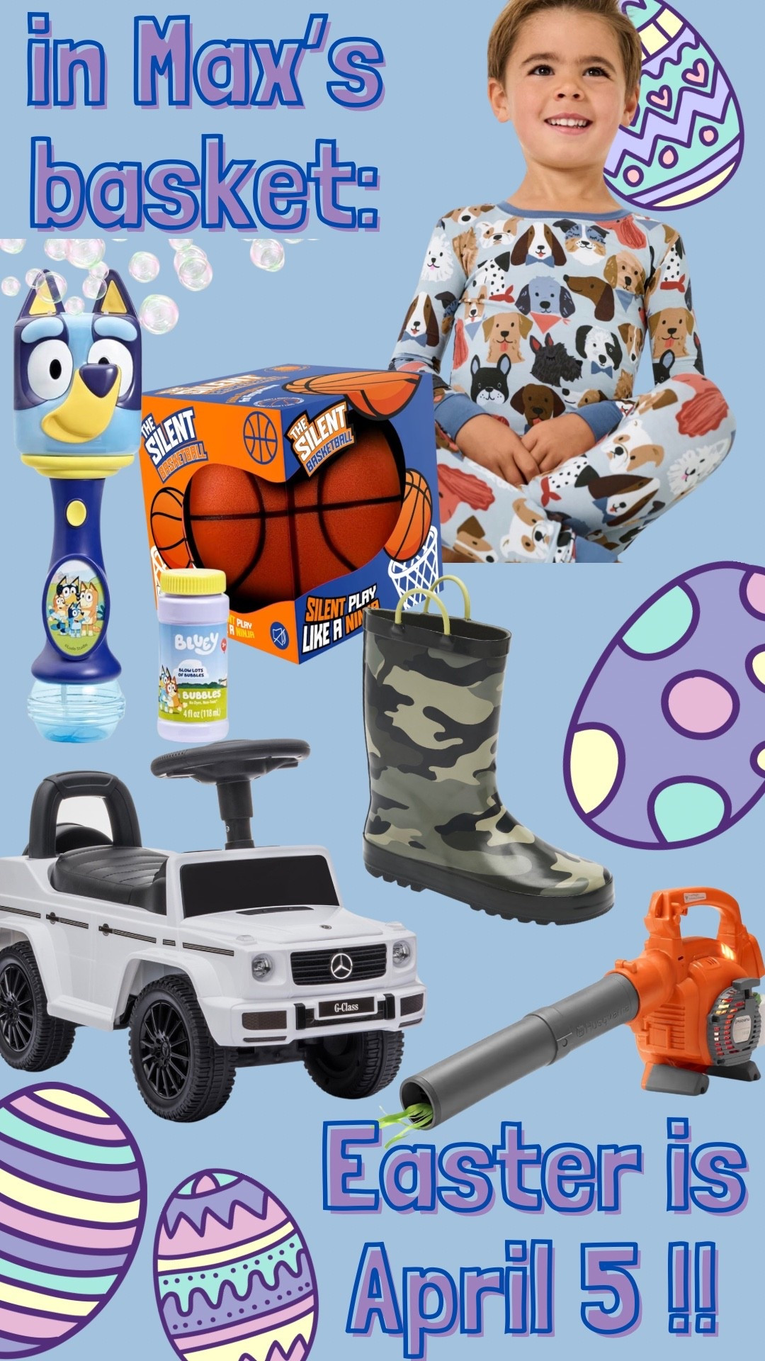 Making a basket for my 1.5 year old little guy. He loves his sisters bubble wand and thinks daddy’s leaf blower is mind blowing. Easter basket wishlist for Max! #easterbasket #easter #easterbasketideas 

#LTKmomlife #LTKKids #LTKSeasonal