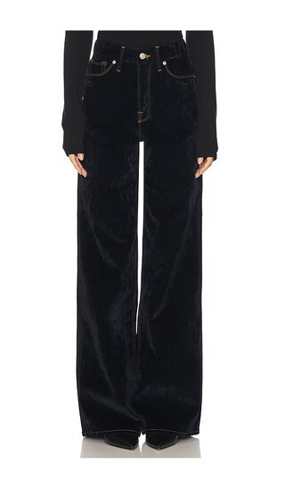 Good American Good Skate Velvet Denim Jeans in Denim-Dark. - size 20 | Revolve Clothing (Global)