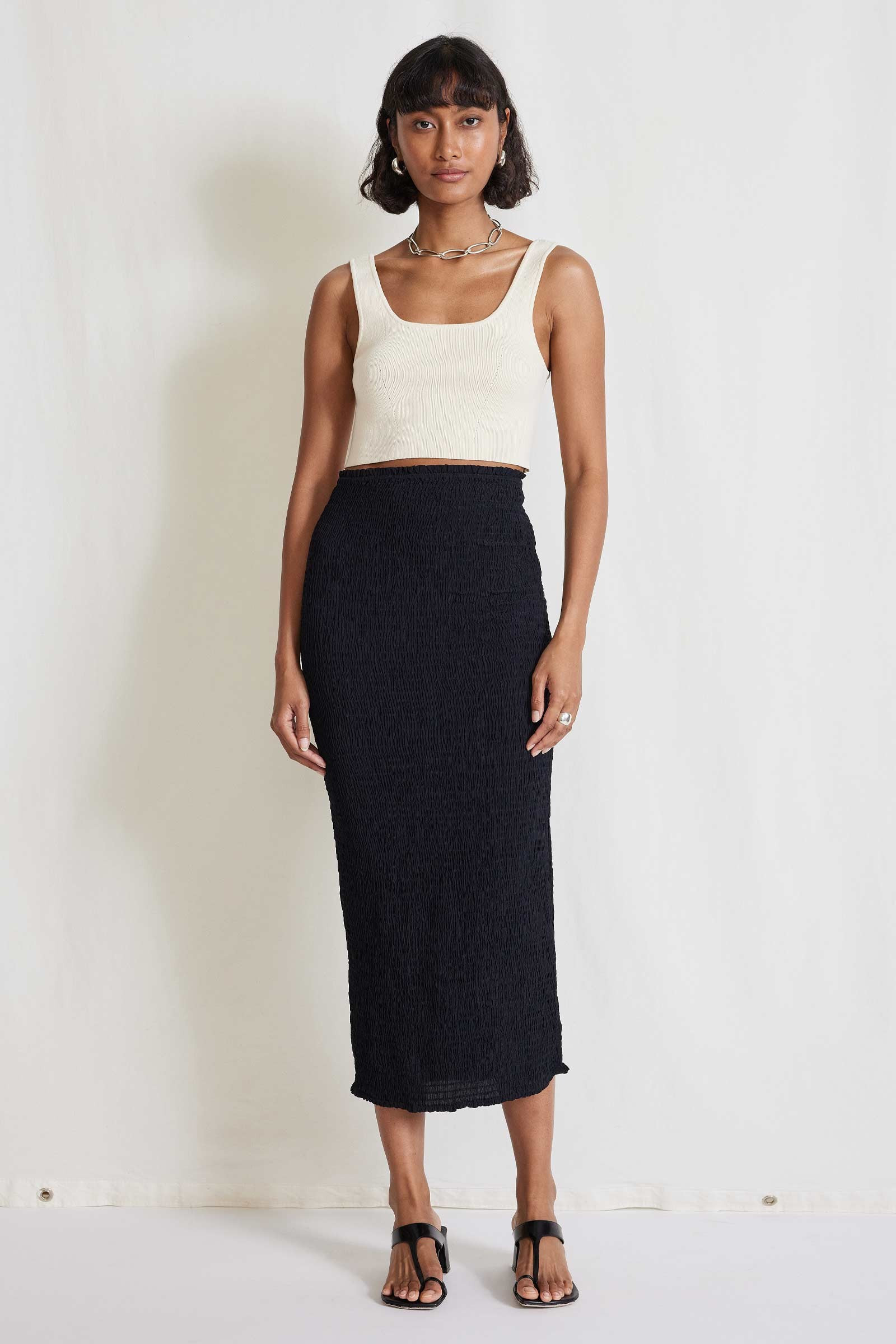 Suerte Smock Midi Skirt | Apiece Apart