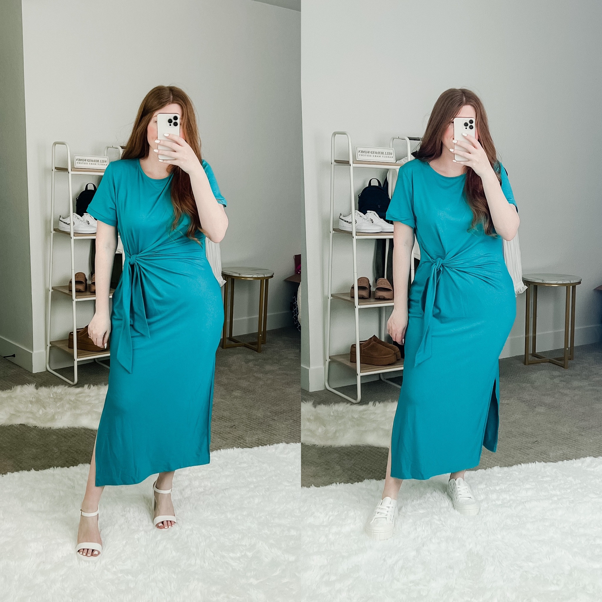 Amazon T-shirt dress that can be dressed up or down! Wearing size large with shaping underwear. 

#LTKunder50 #LTKSeasonal #LTKstyletip