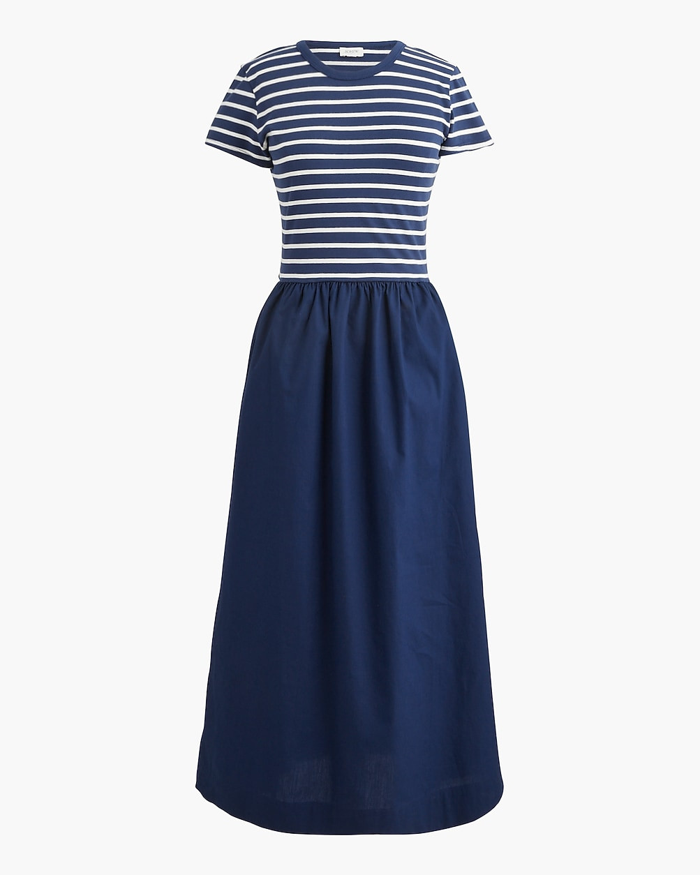 Striped short-sleeve knit mixy dress | J.Crew Factory