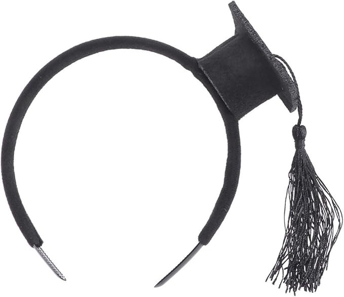 BinaryABC Graduation Hat Headband,Mini Bachelor Cap Headband ,Graduation Party Supplies 2023,Grad... | Amazon (US)