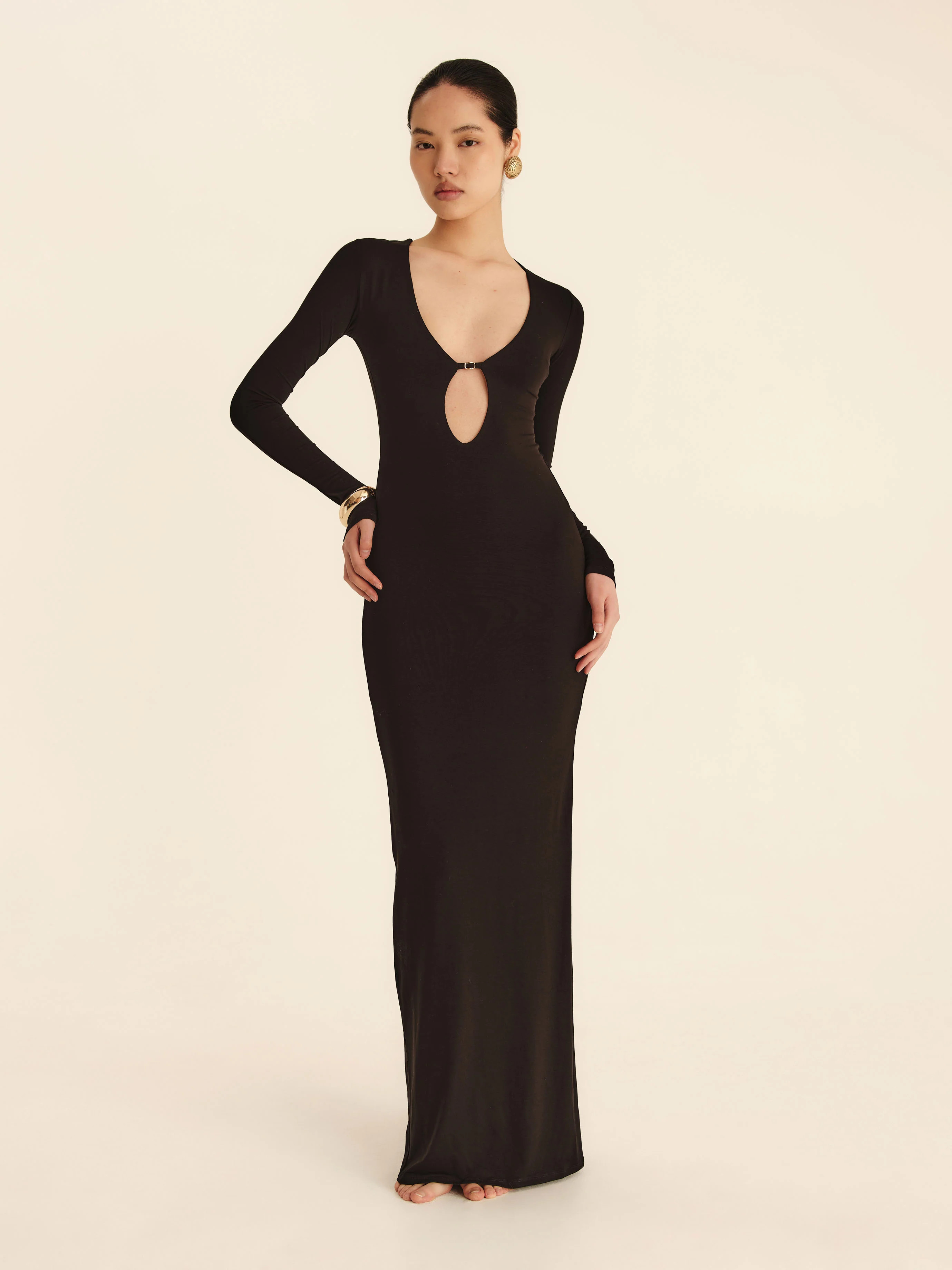 Dawn Til Dusk Longline Dress - Jet | Leny Clo (Global)