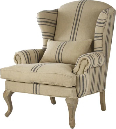 Zentique Zacharie 28" Wide Linen Wingback Chair | Wayfair | Wayfair North America