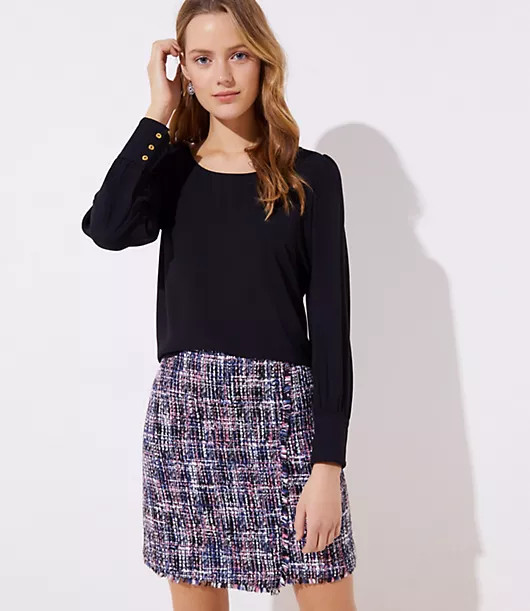 LOFT Scoop Neck Blouse | LOFT