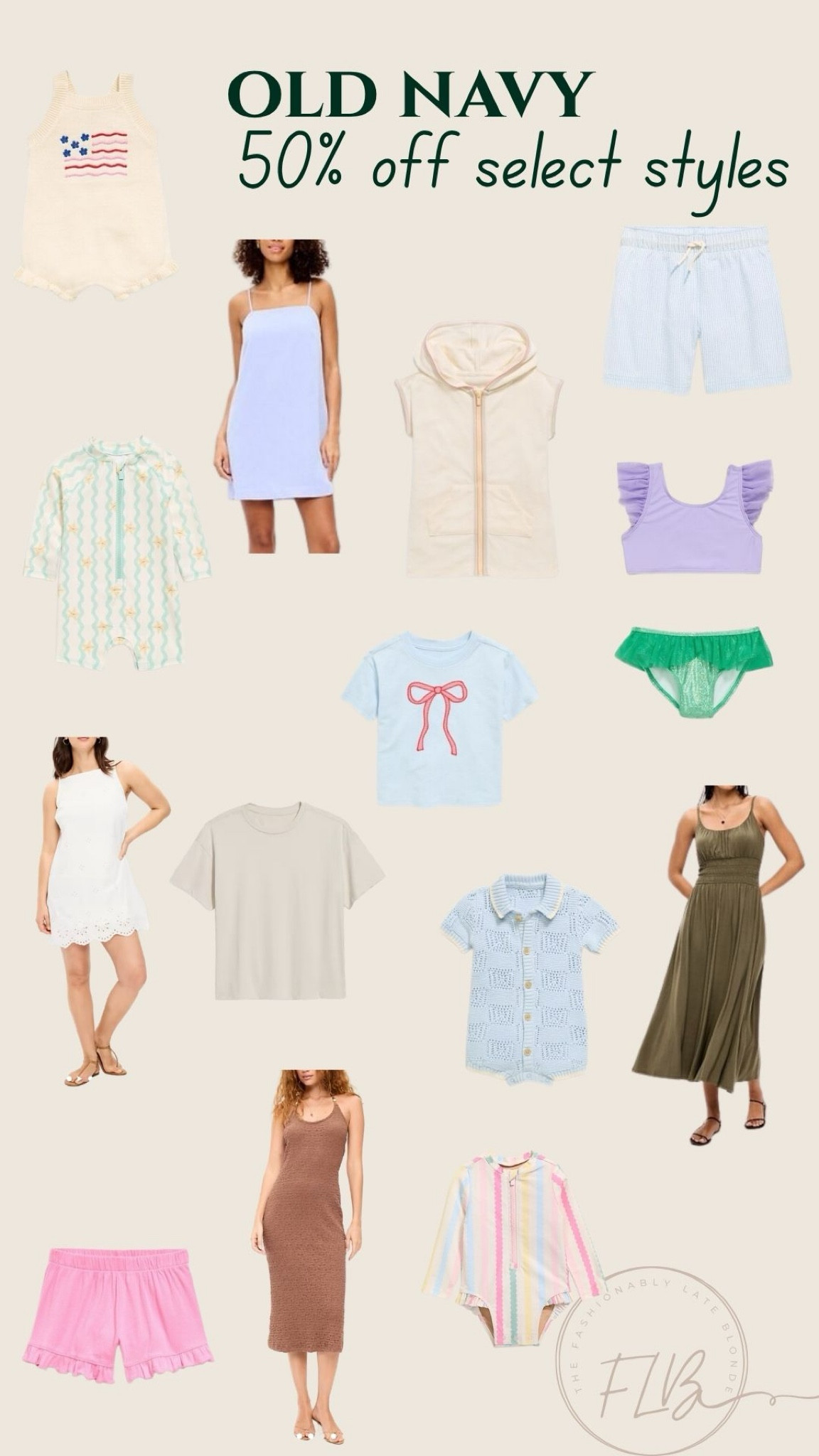 Old Navy has 50% off select summer styles. 


Women’s summer style, toddler boy, toddler girl, baby boy, baby girl, swimsuitt

#LTKSeasonal #LTKBaby #LTKSaleAlert