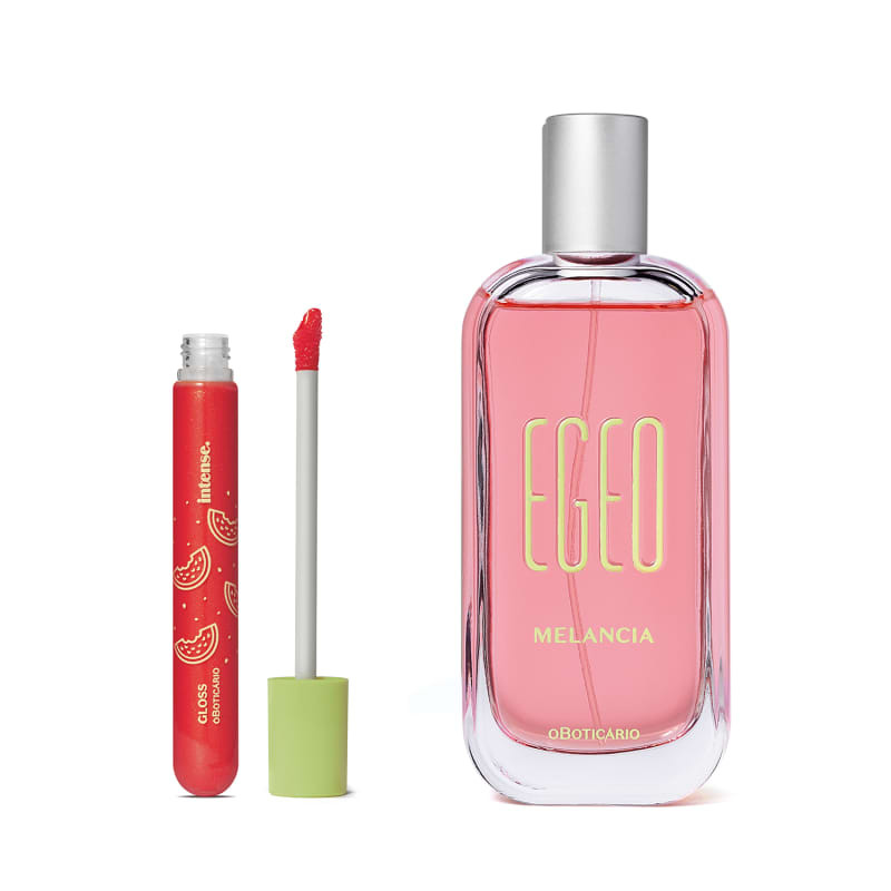 Combo Melancia: Egeo Desodorante Colônia 90ml + Gloss Brilho Labial Intense 5,2ml | O Boticário | oBoticario (BR)