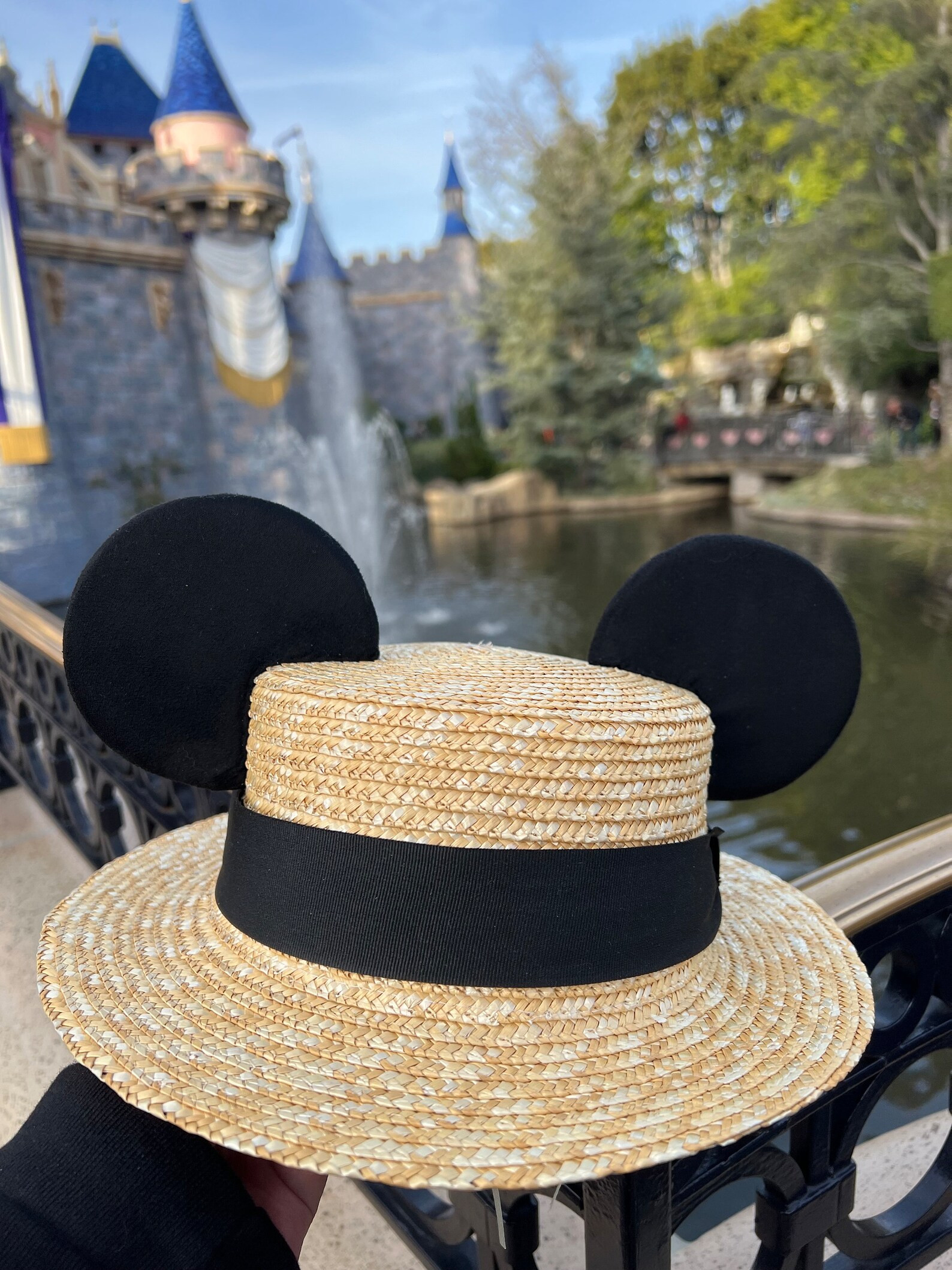 Disneyland Disney Minnie Mickey Mouse ears inspired Fedora Sun Hat ears | Etsy (US)