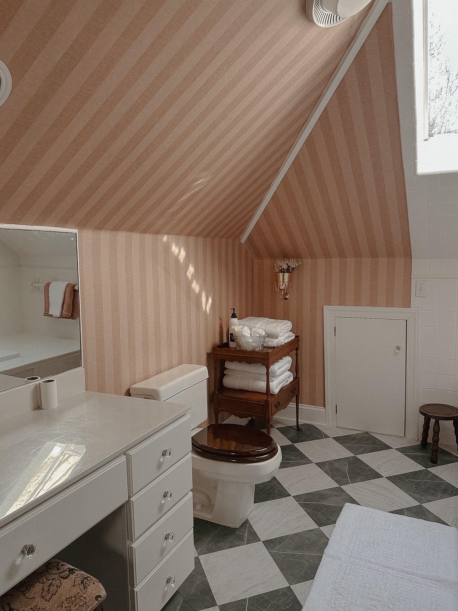 The most charming attic bathroom mini makeover🤍

#LTKHome