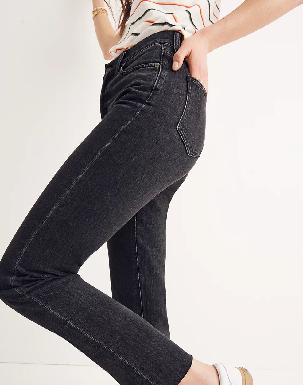 The Perfect Summer Jean in Crawley Black Wash | Madewell