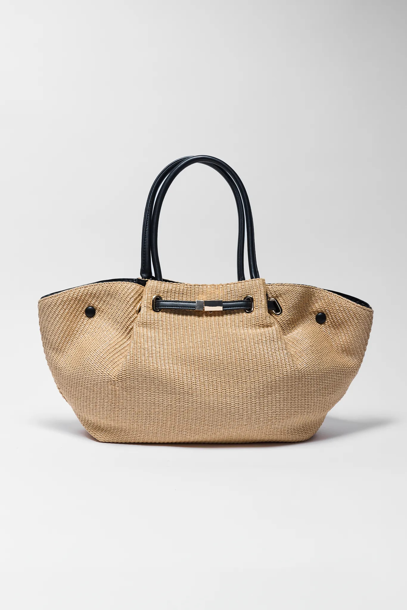 Tan Woven Straw Tote | Avara