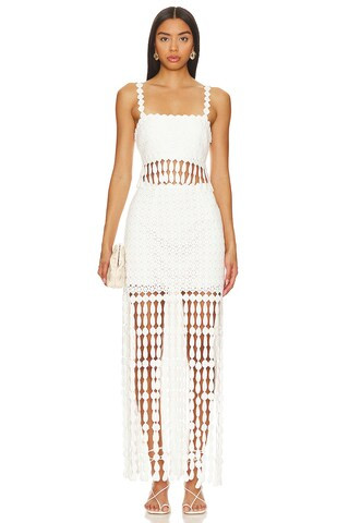 SAYLOR Elie Top & Skirt Set in White from Revolve.com | Revolve Clothing (Global)