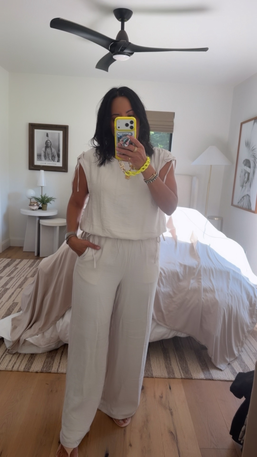 Top and pants size medium (I’m a curvy size 8)

#LTKTravel #LTKWorkwear #LTKMidsize