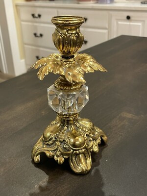 Vintage Hamilton Sterling Hollywood Regency Candlestick 24K Gold Plated B78  | eBay | eBay US