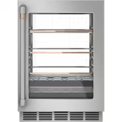 Cafe  23.75-in W 126-Can Capacity Stainless Steel Built-In/freestanding Beverage Refrigerator | Lowe's