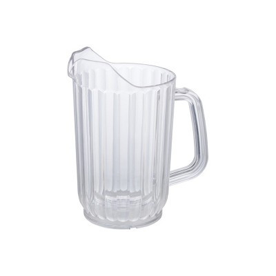 Winco Single Spout Polycarbonate Water Pitcher, Clear, 32 oz - Pack of 12 | Target