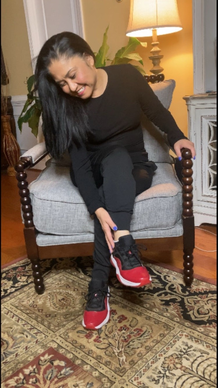 Laced up in style and comfort 🔥 Rocking the Nike Jordan 11 CMFT Low – because comfort never looked this good. 🏀👟 #Jordan11 

#LTKStyleTip #LTKShoeCrush