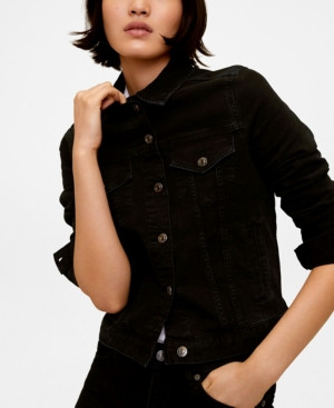 Mango Women's Black Denim Jacket | Macys (US)
