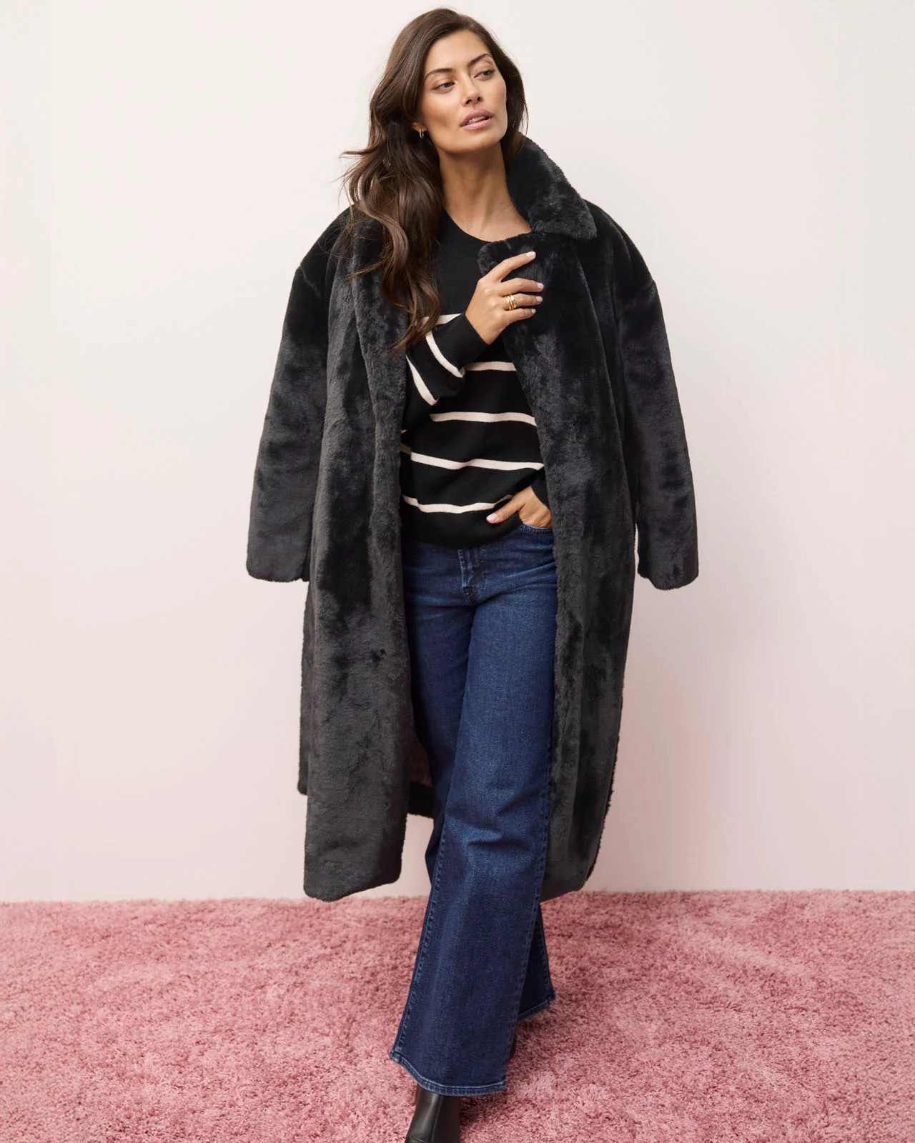 Lucia Long Fur Coat | Splendid