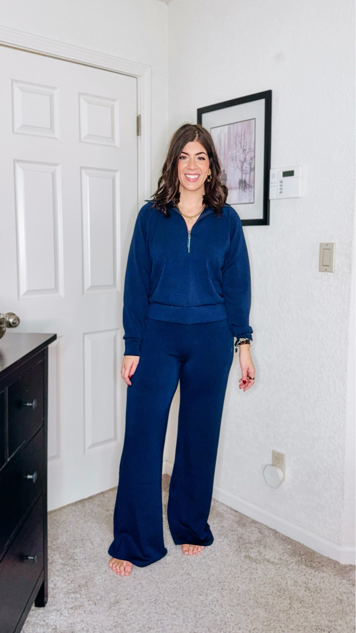 Spanx Black Friday-code EXTRA10
In a medium zip up and a medium tall wide leg


#LTKCyberWeek #LTKHoliday #LTKMidsize