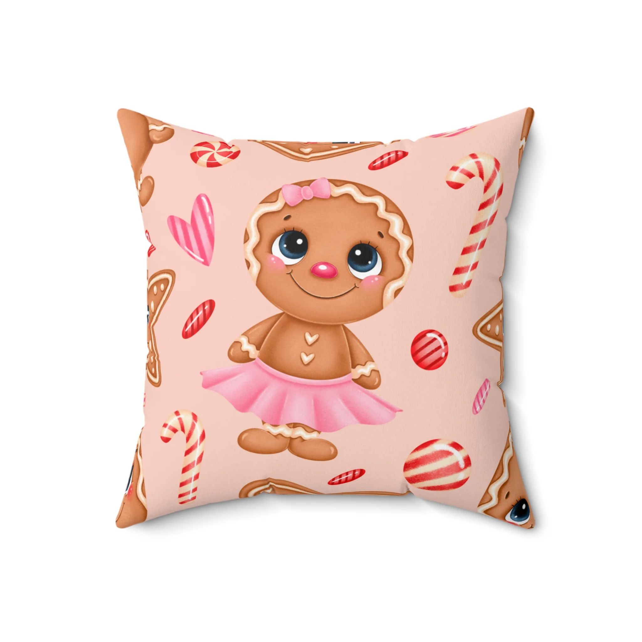 Gingerbread Girl Square Pillow - Walmart.com | Walmart (US)