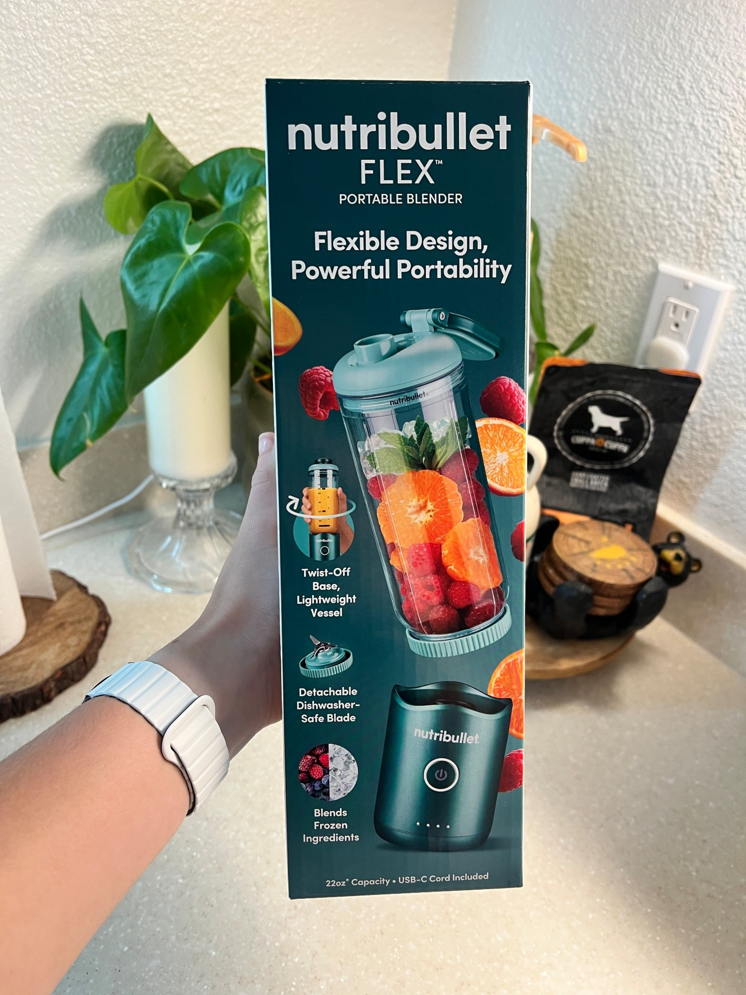 Rechargeable Portable Blender by  nutribullet. Comes in multiple colors and even has a carry handle. Perfect for on the go!

#LTKHome #LTKActive #LTKFindsUnder100