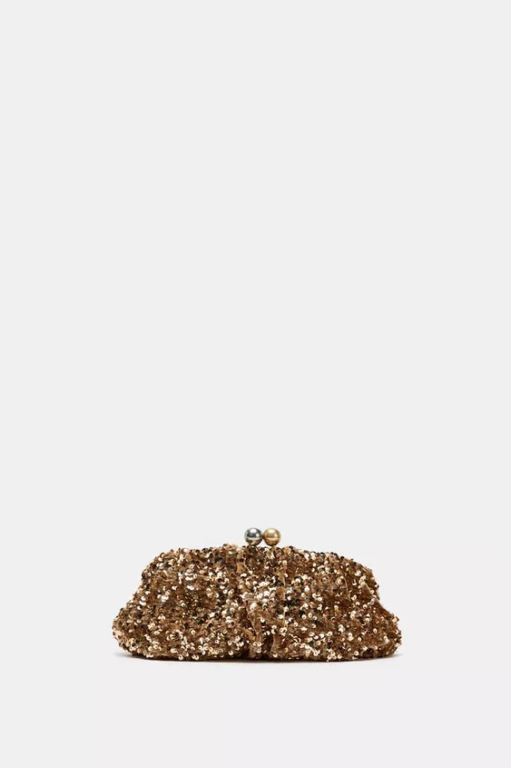 SEQUIN CLUTCH | Zara Canada